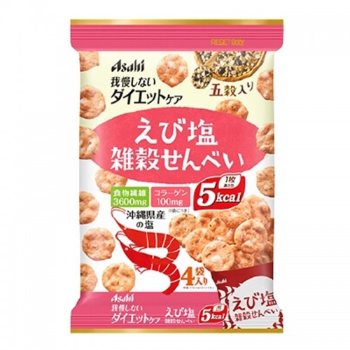 美体重塑 杂谷煎饼虾盐味 22gx4包